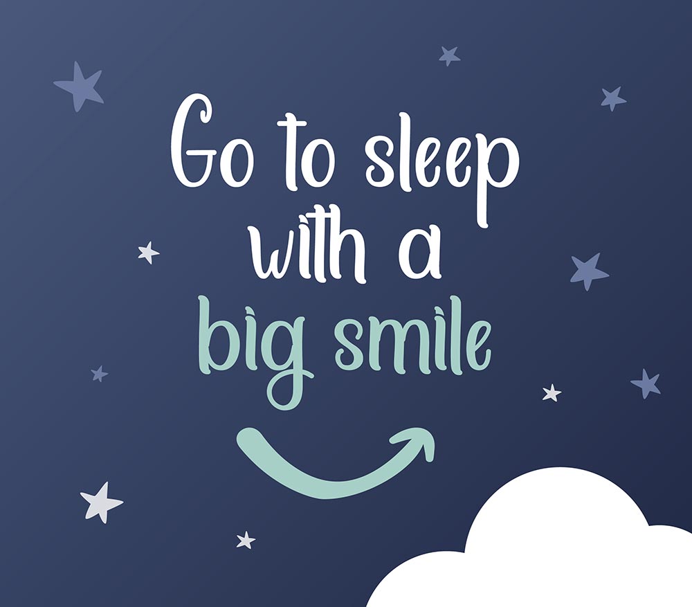 Next Divan go to sleep with a big smile